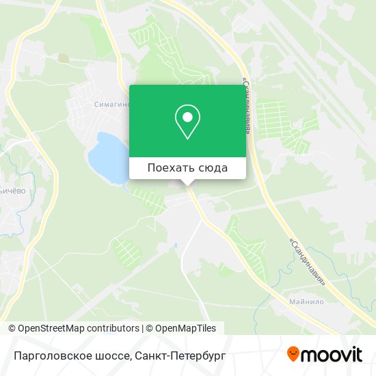 Карта Парголовское шоссе