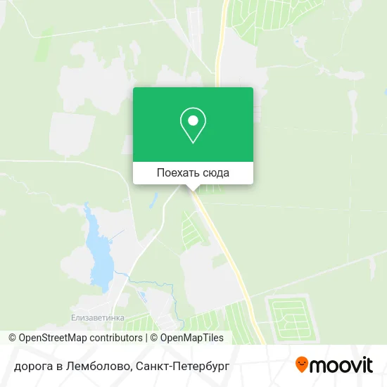 Карта дорога в Лемболово