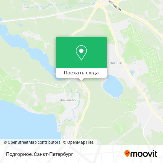 Карта Подгорное