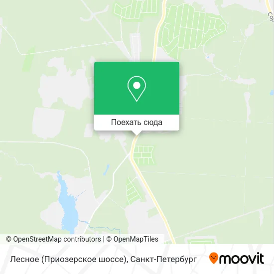 Карта Лесное (Приозерское шоссе)