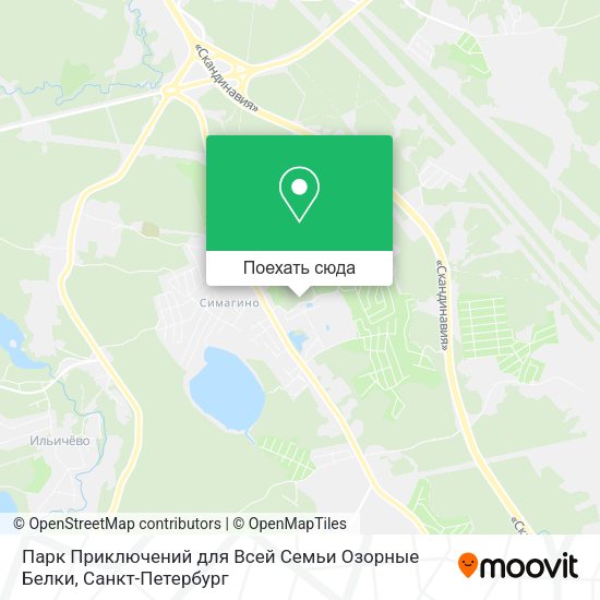 Карта Парк Приключений для Всей Семьи Озорные Белки