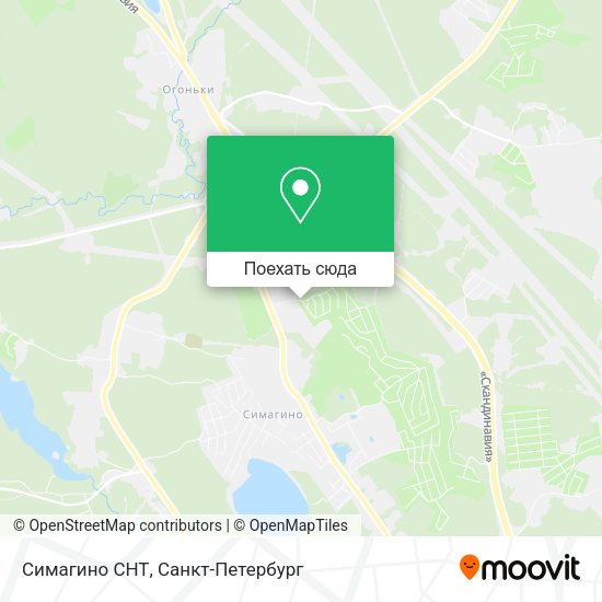 Карта Симагино СНТ
