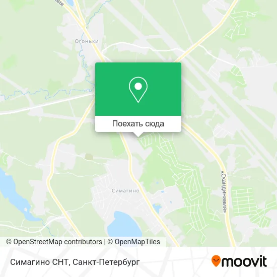 Карта Симагино СНТ