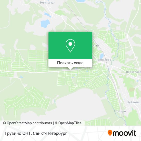 Карта Грузино СНТ
