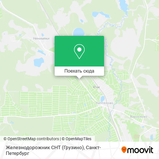 Карта Железнодорожник СНТ (Грузино)
