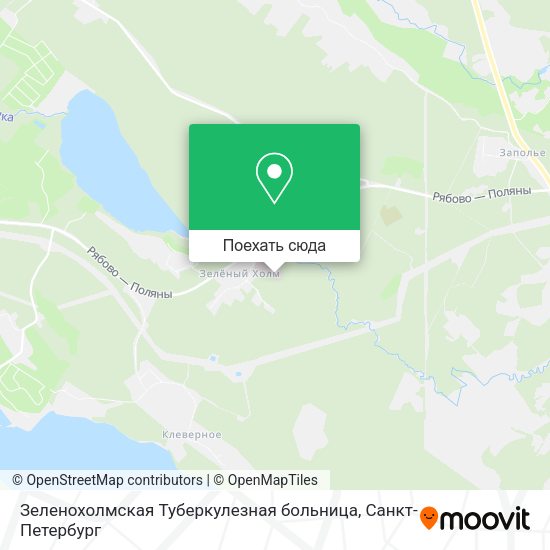 Карта Зеленохолмская Туберкулезная больница