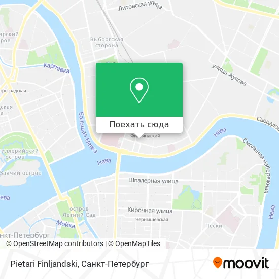 Карта Pietari Finljandski