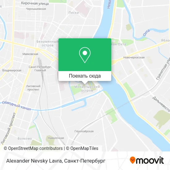 Карта Alexander Nevsky Lavra