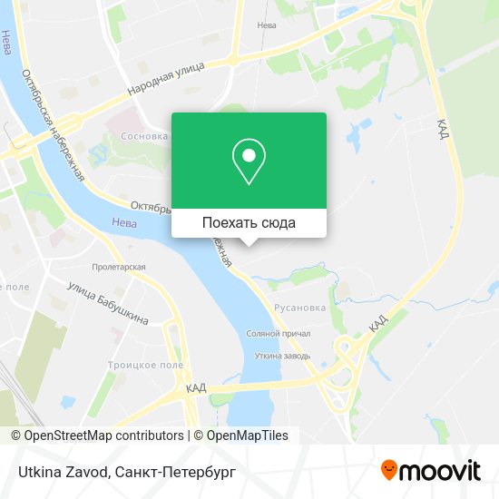 Карта Utkina Zavod