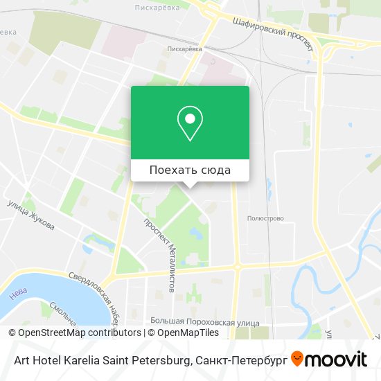 Карта Art Hotel Karelia Saint Petersburg