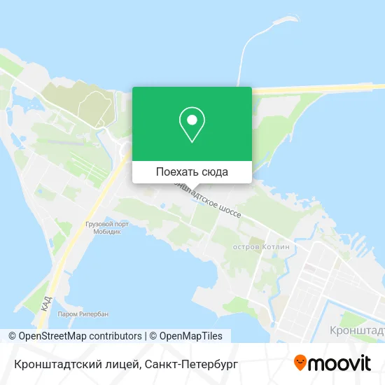Карта Кронштадтский лицей