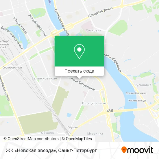 Карта ЖК «Невская звезда»