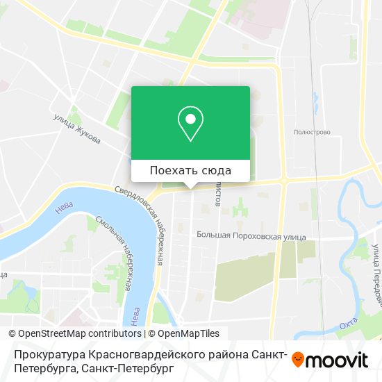 Карта Прокуратура Красногвардейского района Санкт-Петербурга