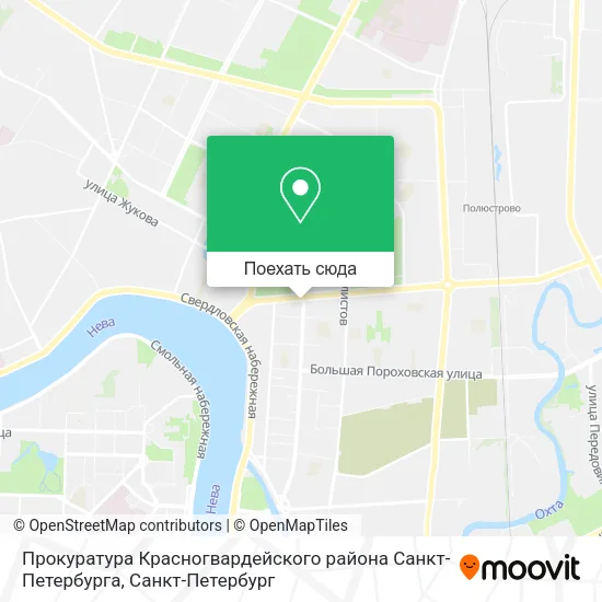 Карта Прокуратура Красногвардейского района Санкт-Петербурга