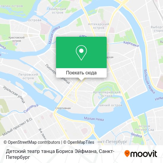 Карта Детский театр танца Бориса Эйфмана