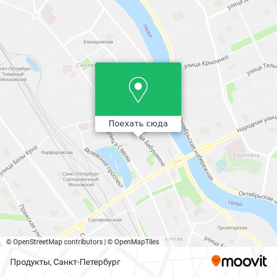 Карта Продукты