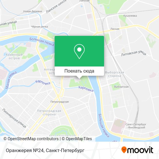 Карта Оранжерея №24