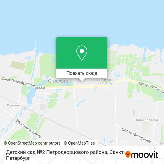 Карта Детский сад №2 Петродворцового района
