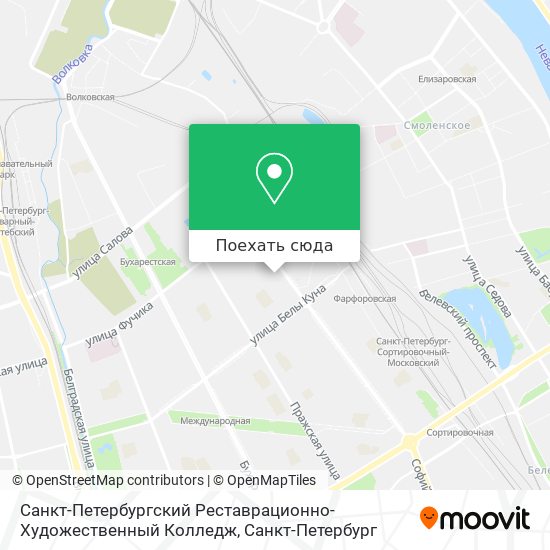 Карта Санкт-Петербургский Реставрационно-Художественный Колледж
