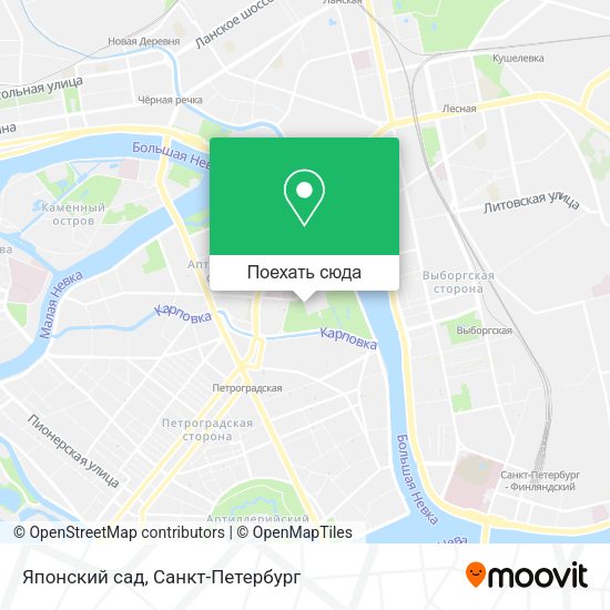 Карта Японский сад