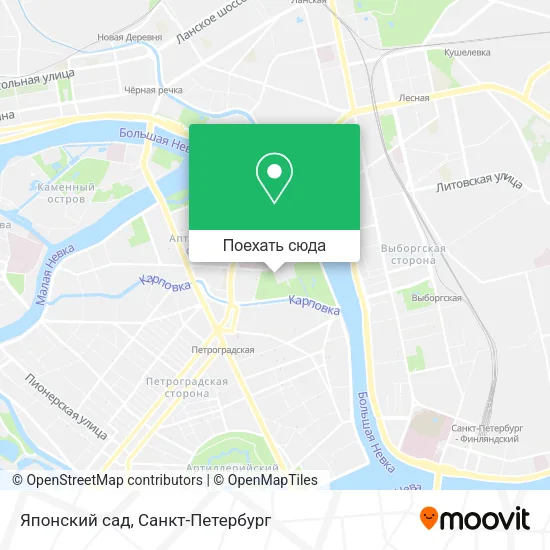 Карта Японский сад