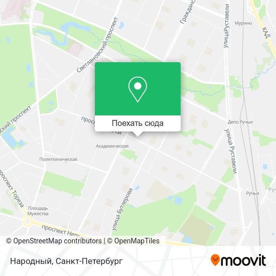 Карта Народный