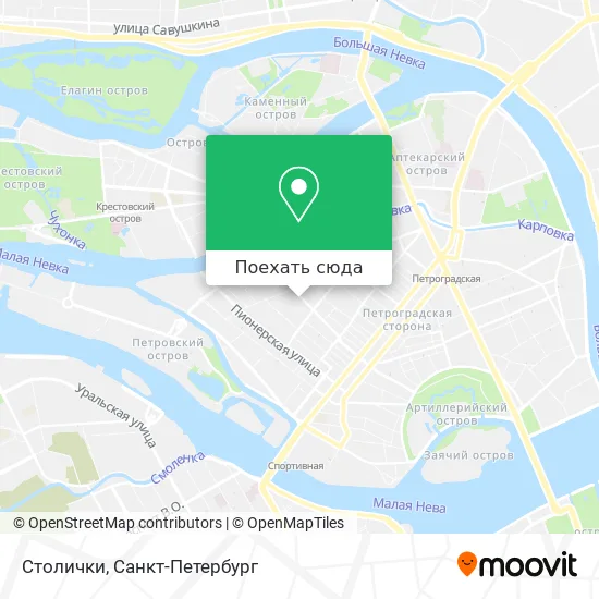 Карта Столички