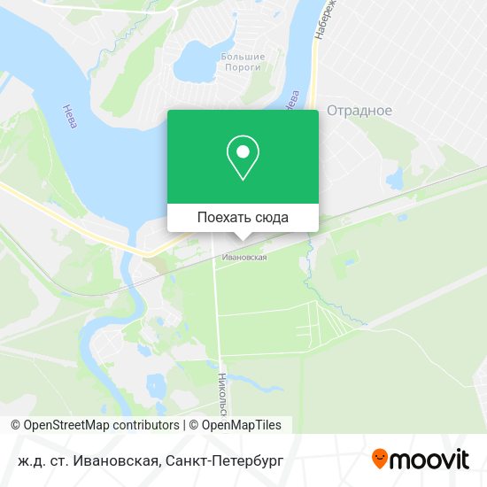 Карта ж.д. ст. Ивановская