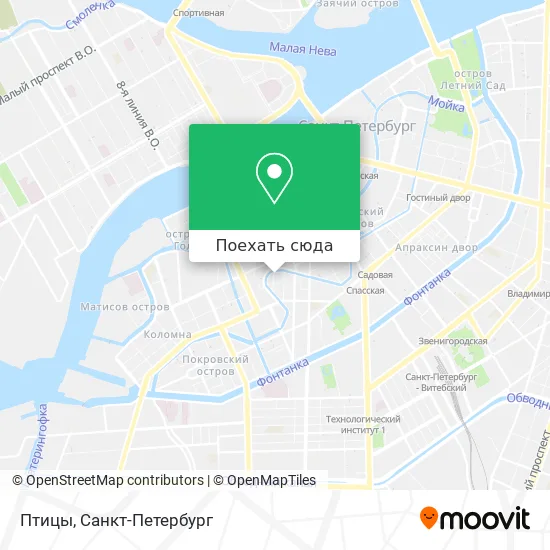 Карта Птицы