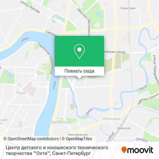 Карта Центр детского и юношеского технического творчества ""Охта""