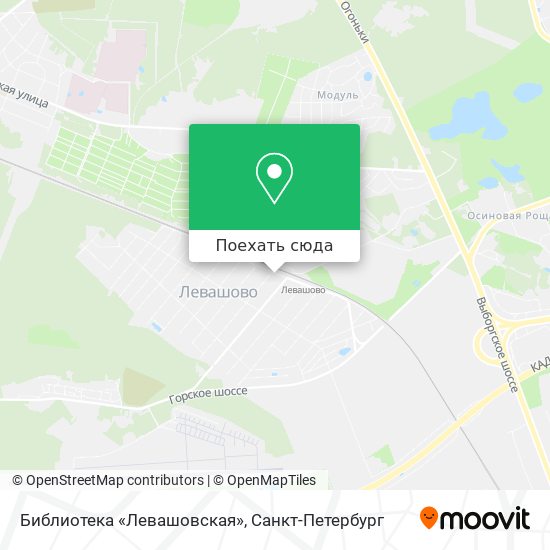 Карта Библиотека «Левашовская»