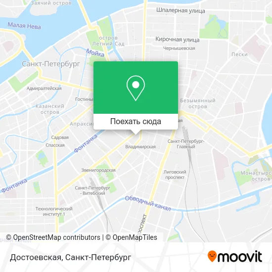 Карта Достоевская