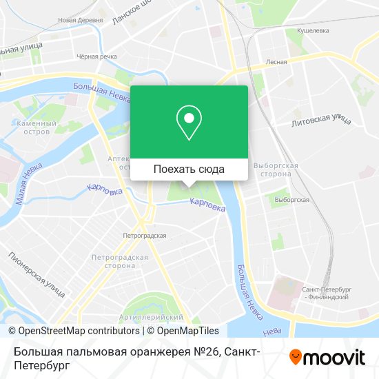 Карта Большая пальмовая оранжерея №26