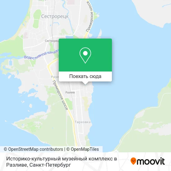 Карта Историко-культурный музейный комплекс в Разливе