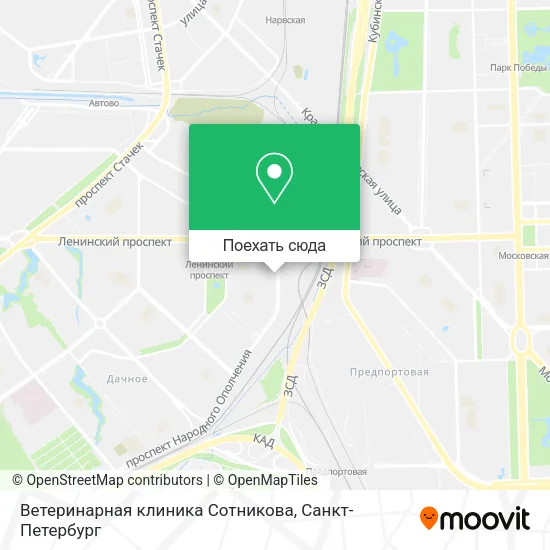 Карта Ветеринарная клиника Сотникова