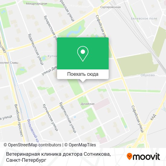 Карта Ветеринарная клиника доктора Сотникова