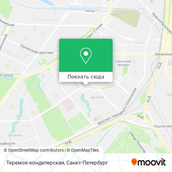 Карта Теремок-кондитерская