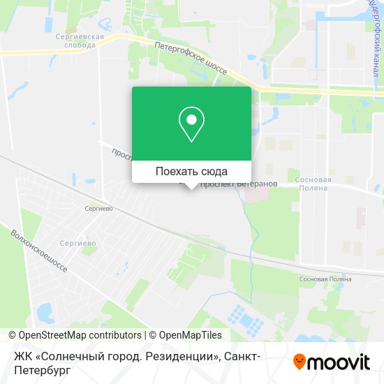 Карта ЖК «Солнечный город. Резиденции»