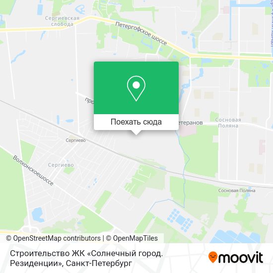 Карта Строительство ЖК «Солнечный город. Резиденции»