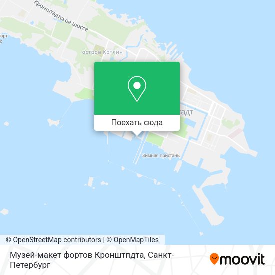 Карта Музей-макет фортов Кронштпдта