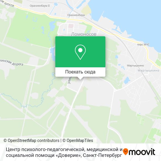 Карта Центр психолого-педагогической, медицинской и социальной помощи «Доверие»