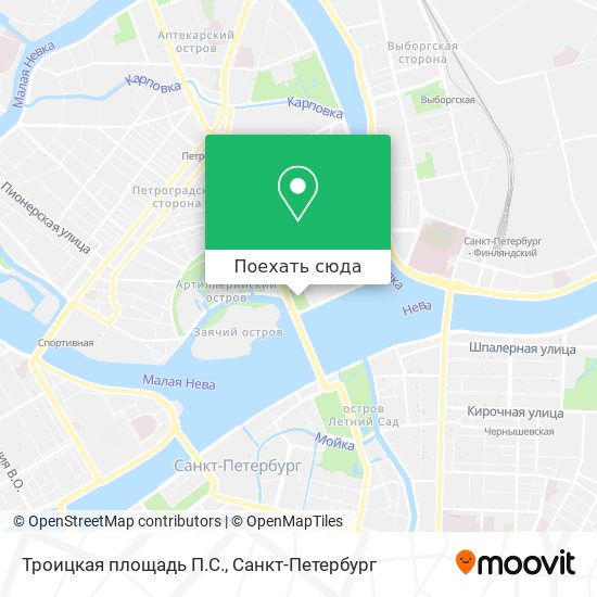 Карта Троицкая площадь П.С.