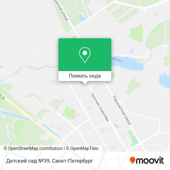 Карта Детский сад №39