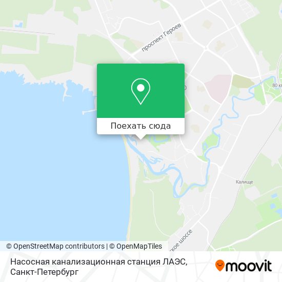 Карта Насосная канализационная станция ЛАЭС