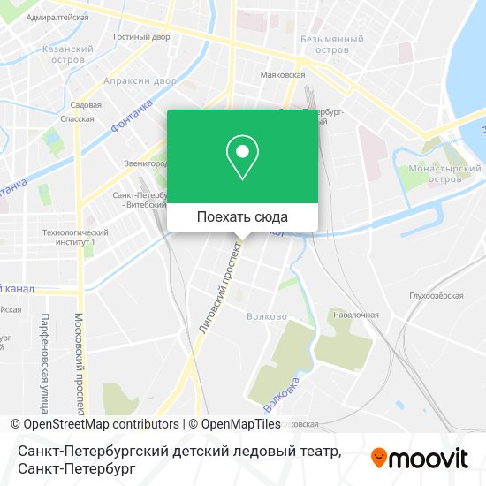 Карта Санкт-Петербургский детский ледовый театр