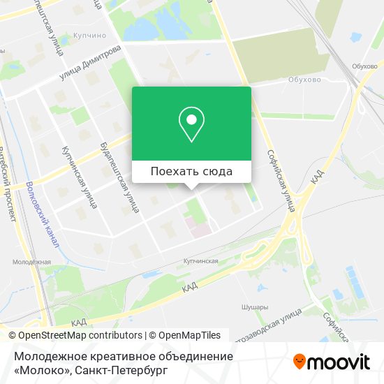 Карта Молодежное креативное объединение «Молоко»