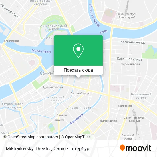 Карта Mikhailovsky Theatre