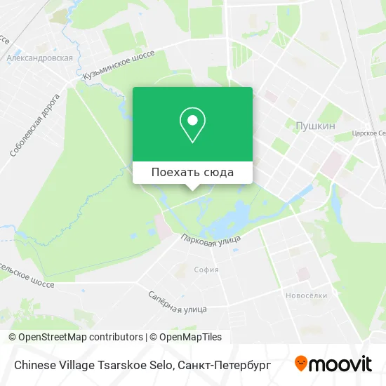 Карта Chinese Village Tsarskoe Selo