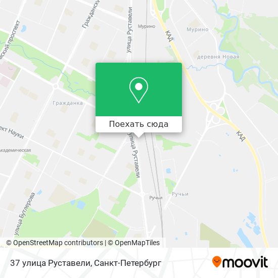 Карта 37 улица Руставели