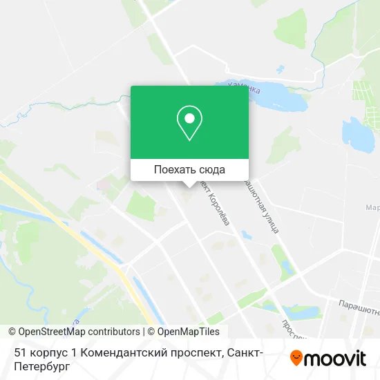 Карта 51 корпус 1 Комендантский проспект